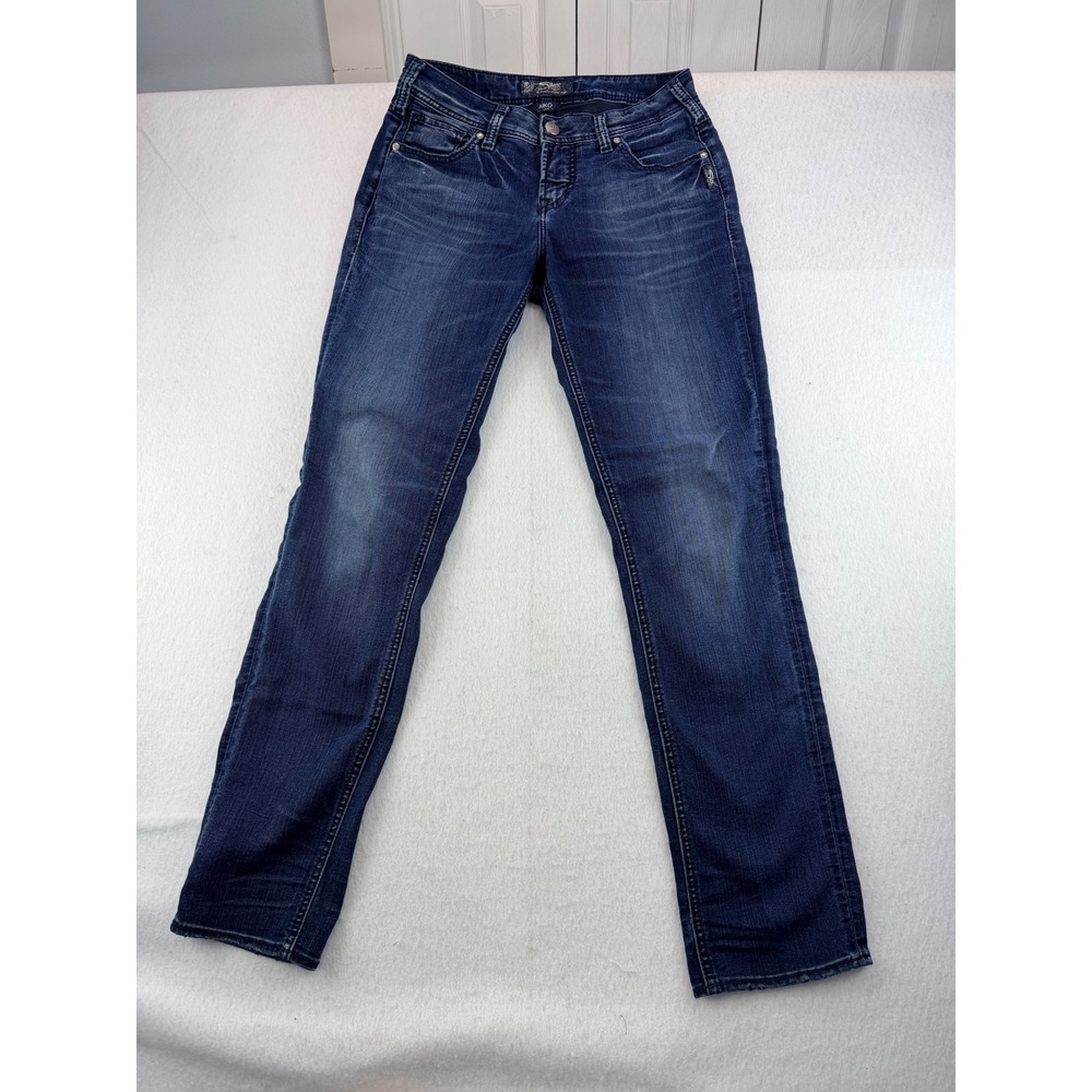 Silver Jeans Co Aiko High Pencil Skinny Dark Wash Denim W27 L31 L84201SSF440